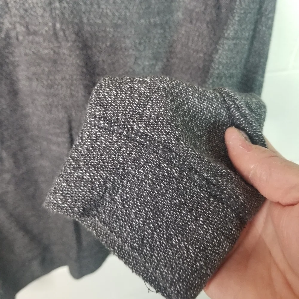 Marine Layer gray mock neck snap pullover